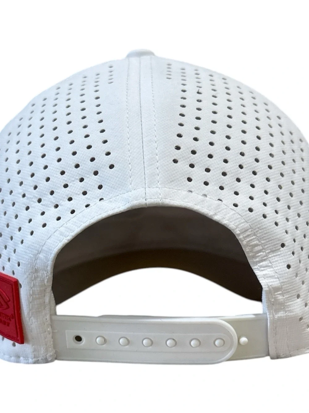 Selkirk Labs Performance Hat White Perforated Pickleball Hook & Loop Strapback